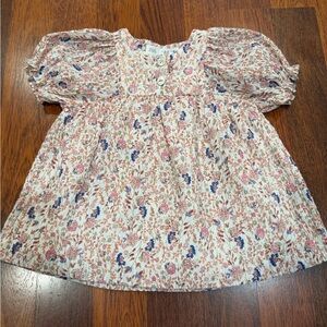 Zara Kids Floral Blouse - Pink and Blue